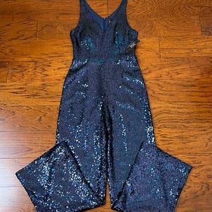 Sequin Jumpsuit, Nightway Label, Royal Blue, SZ 6, New With Tags.